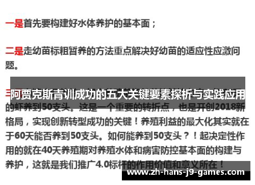 阿贾克斯青训成功的五大关键要素探析与实践应用 阿贾克斯青训成功的五大关键要素探析与实践应用